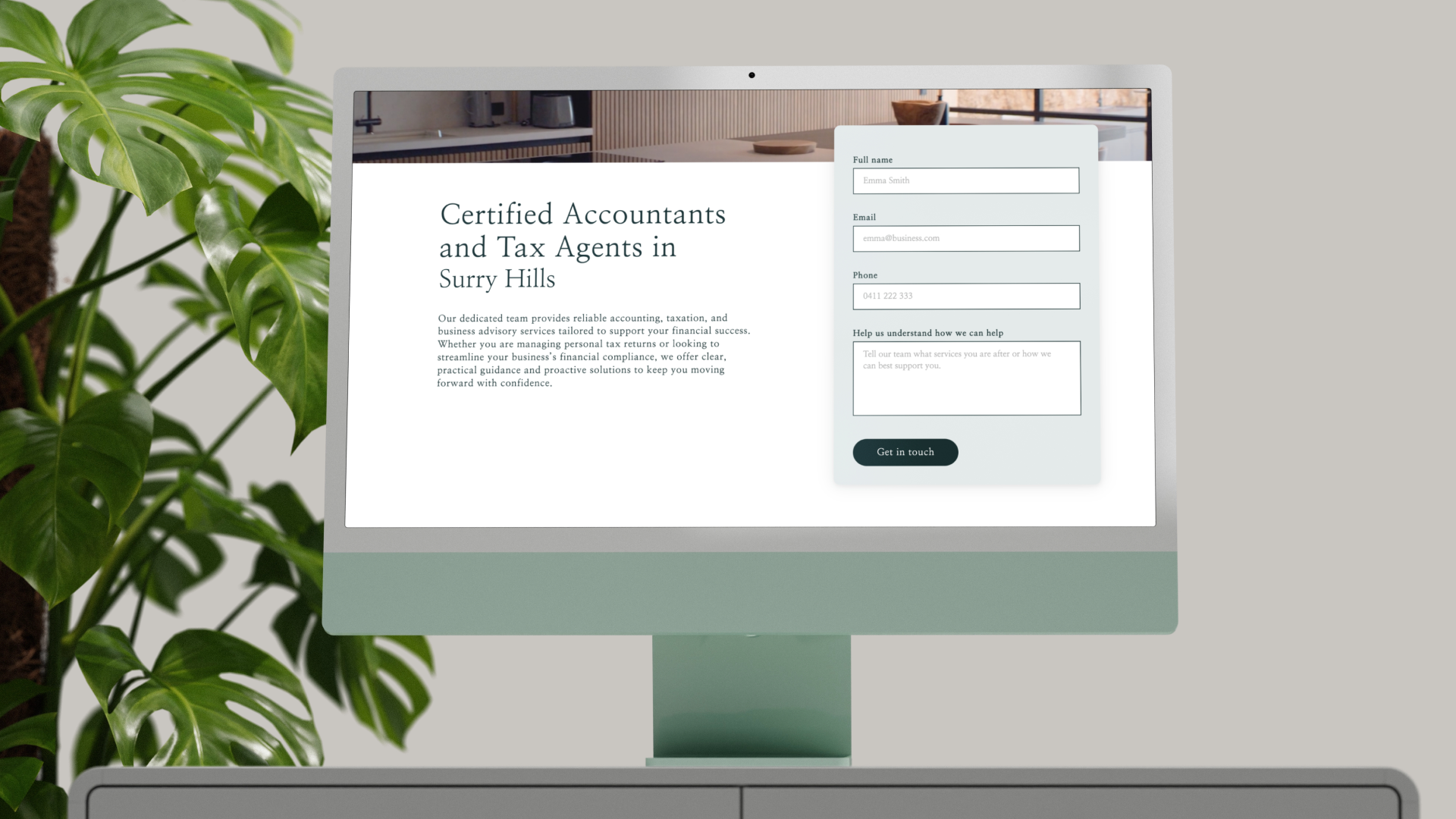 Enquiry forms on accounting websites support lead generation and conversion